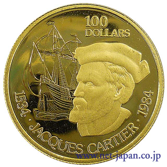 表：カナダ 100ドル金貨