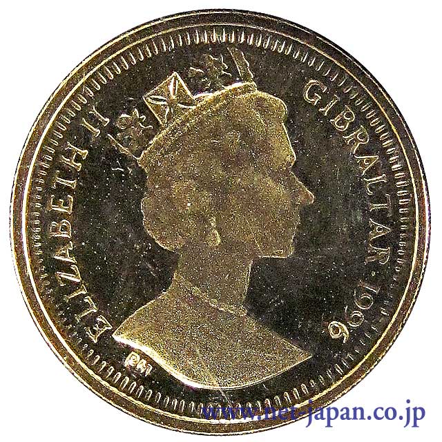 裏：オードリー・ヘプバーン1/25クラウン金貨