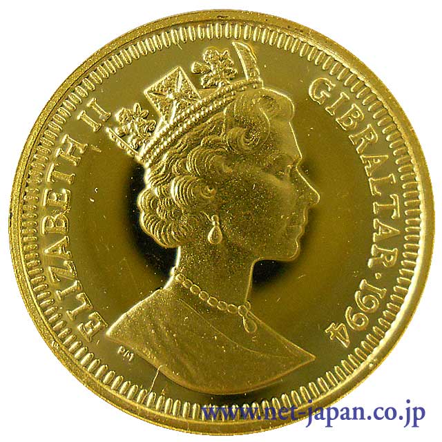 裏：ジブラルタル1/5クラウン金貨